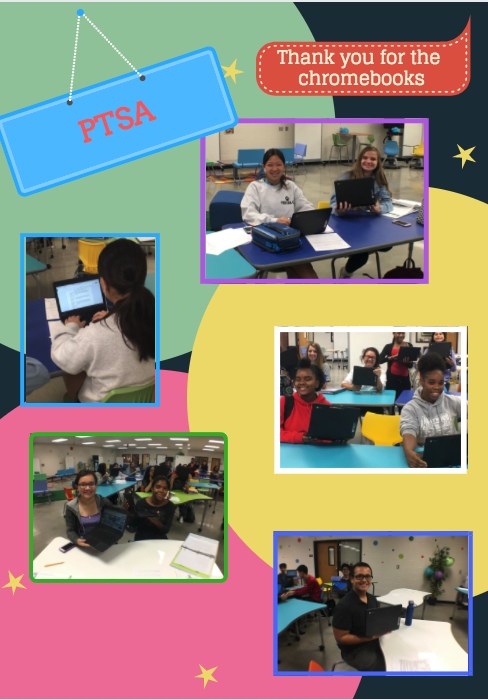 PTSA Chromebooks Thank You PTSA Chromebooks Thank You